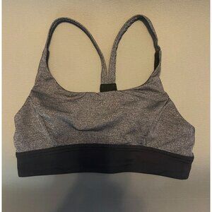 Lululemon Train‎ Times "Space Dye Grey Black" Sports Bra - Size 6